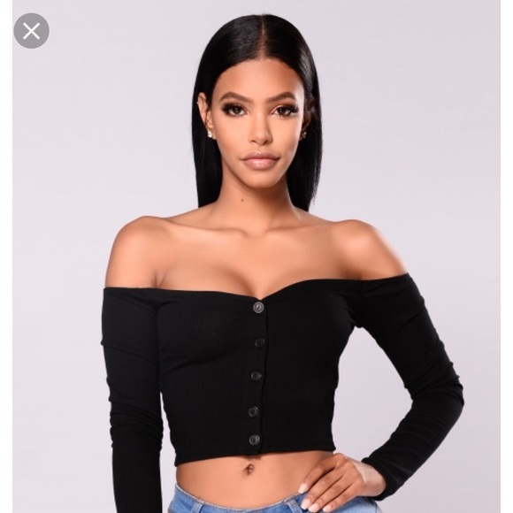 Fashion Nova Tops - Talk that talk off shoulder top